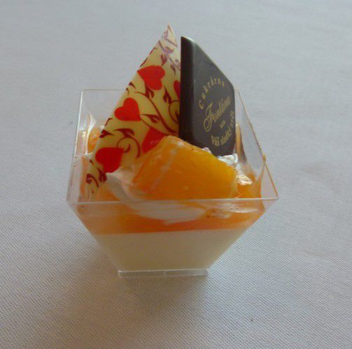 Rautový desert mandarinka